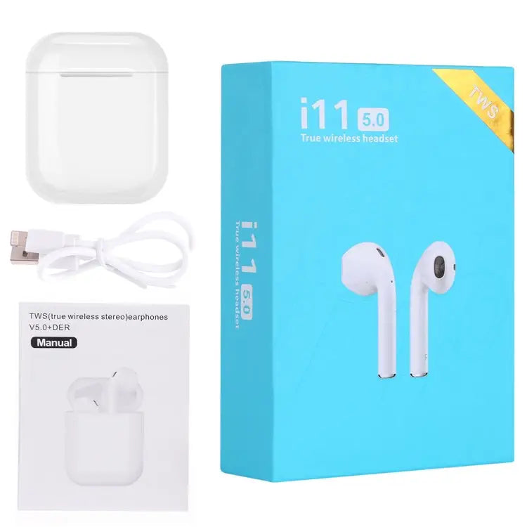 i11 TWS Upgraded Version Bluetooth V5.0 Touch Control Wireless Stereo Earphones with Magnetic Charging Box Compatible