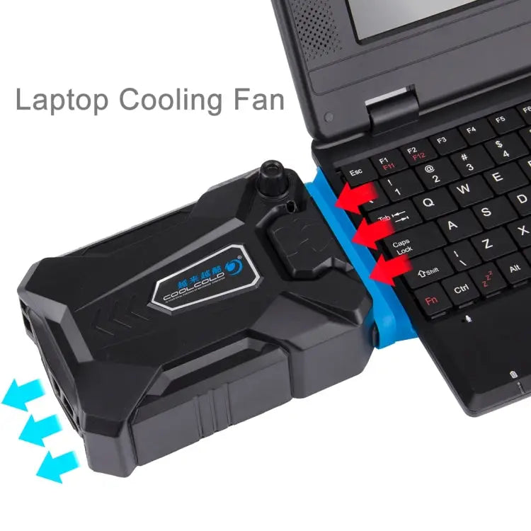 Ice Troll III Gaming Laptop Notebook Cooling Pad Mute Air Extracting Cooling Fan Turbo Heat Radiator with Appropriative