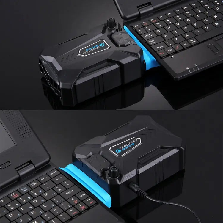 Ice Troll III Gaming Laptop Notebook Cooling Pad Mute Air Extracting Cooling Fan Turbo Heat Radiator with Appropriative