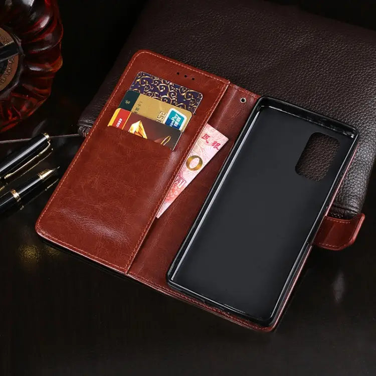 idewei Crazy Horse Texture Horizontal Flip Leather Case with Holder & Card Slots & Wallet For Huawei Honor 30S
