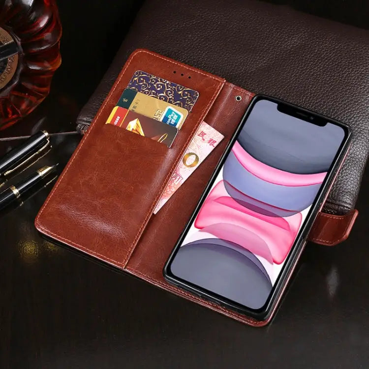 idewei Crazy Horse Texture Horizontal Flip Leather Case with Holder & Card Slots & Wallet For iPhone 11 For iPhone 11