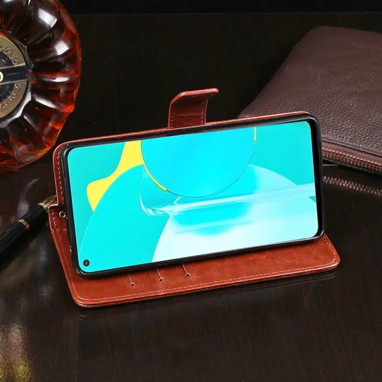 idewei Crazy Horse Texture Horizontal Flip Leather Case with Holder & Card Slots & Wallet For Huawei Honor 30S