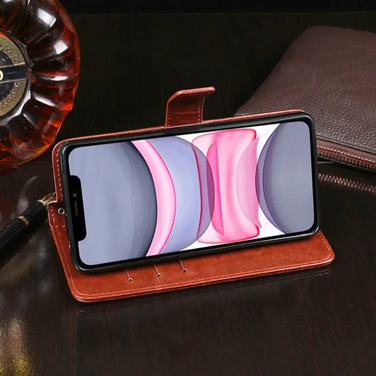 idewei Crazy Horse Texture Horizontal Flip Leather Case with Holder & Card Slots & Wallet For iPhone 11 For iPhone 11