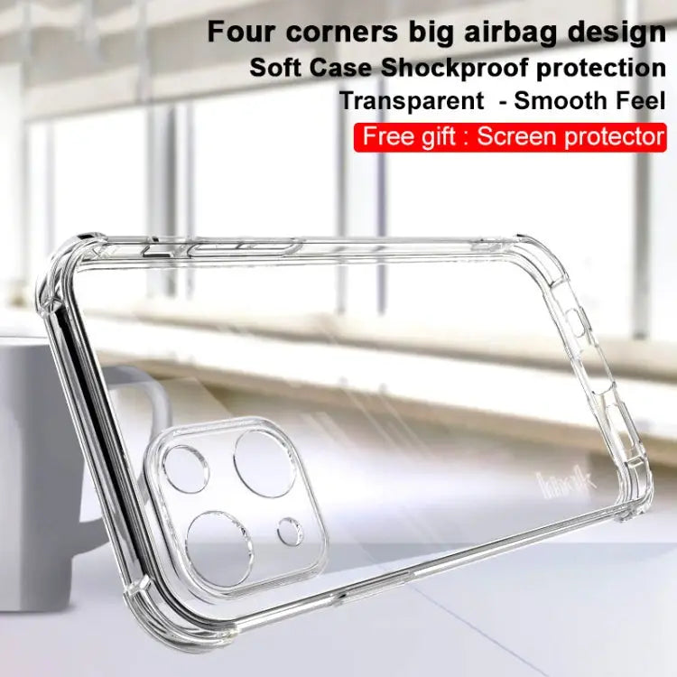 IMAK All-inclusive Shockproof Airbag TPU Phone Case with Screen Protector For iPhone 13 For iPhone 13 mini For iPhone