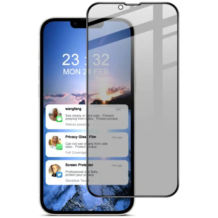 IMAK HD Full Screen Anti-spy Tempered Glass Protective Film - Apple Accessories