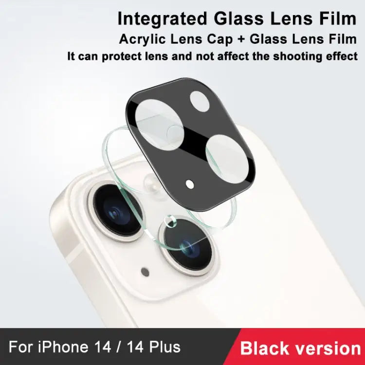 imak High Definition Integrated Glass Lens Film Black Version For iPhone 14 / 14 Plus For iPhone 14 Pro / 14 Pro Max