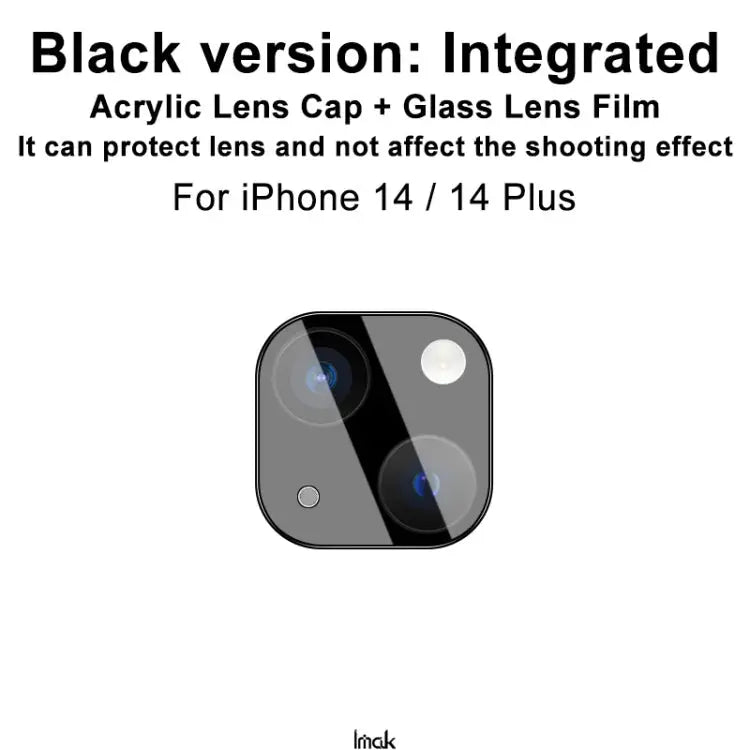 imak High Definition Integrated Glass Lens Film Black Version For iPhone 14 / 14 Plus For iPhone 14 Pro / 14 Pro Max