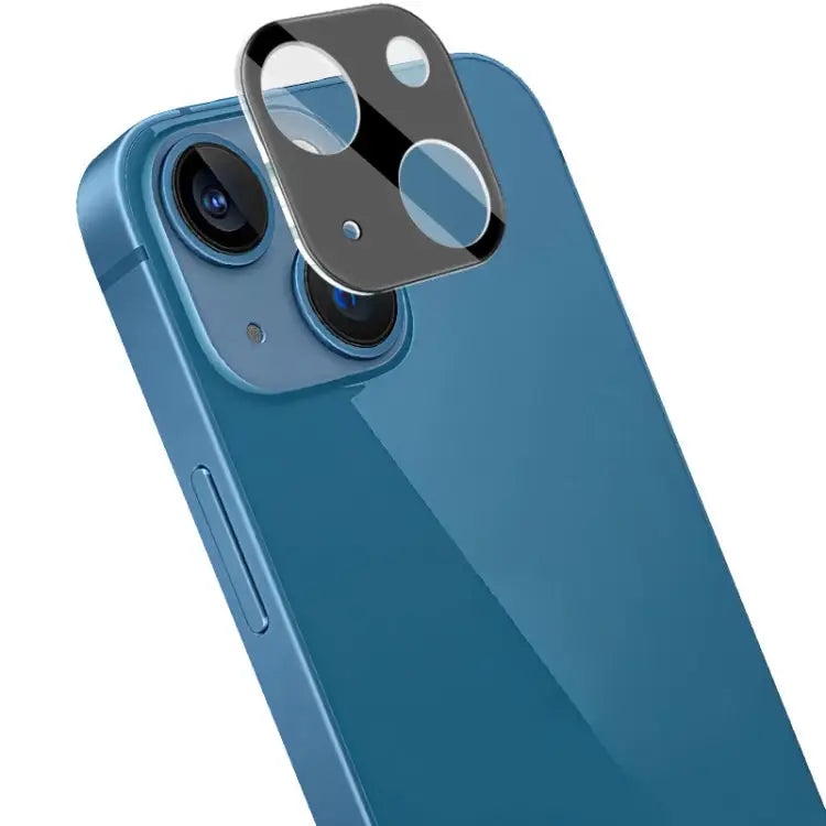 imak Integrated Rear Camera Lens Tempered Glass Film with Lens Cap Black Version - For iPhone 13 / 13 mini - Samsung