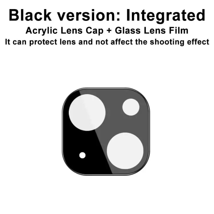 imak Integrated Rear Camera Lens Tempered Glass Film with Lens Cap Black Version - Samsung Accessories