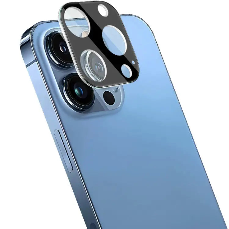 imak Integrated Rear Camera Lens Tempered Glass Film with Lens Cap Black Version - For iPhone 13 Pro / 13 Pro Max