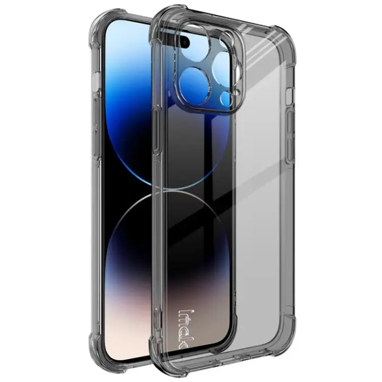 imak Shockproof Airbag TPU Phone Case - For iPhone 15 Pro Max / Transparent Black