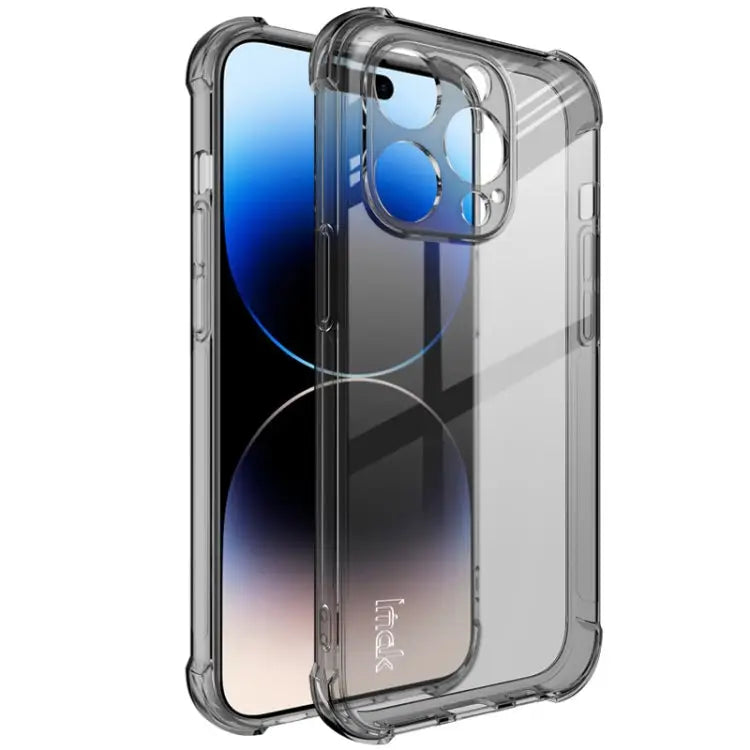 imak Shockproof Airbag TPU Phone Case - For iPhone 15 Pro / Transparent Black