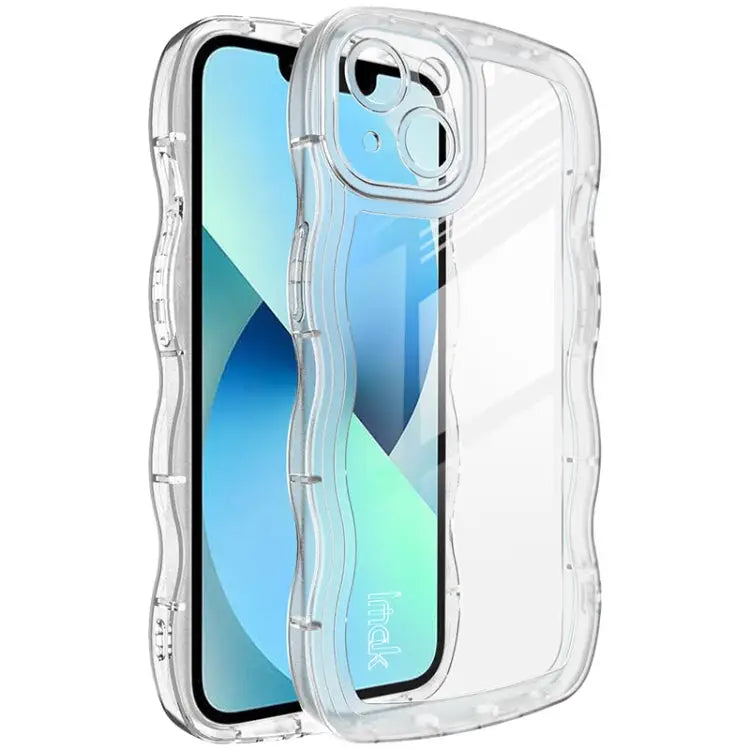 IMAK UX-8 Series Transparent Shockproof TPU Phone Case - For iPhone 14 Plus / Transparent - Xiaomi Accessories