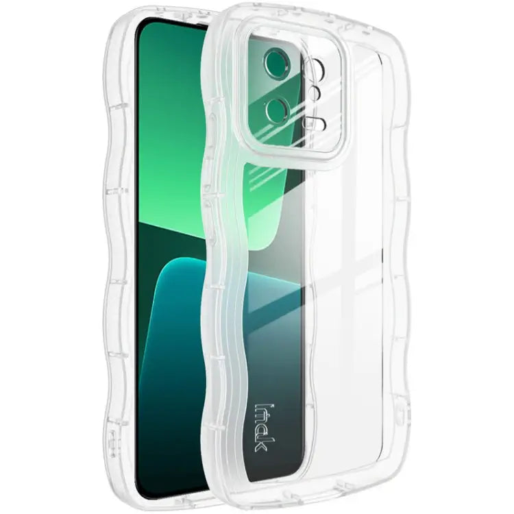 IMAK UX-8 Series Transparent Shockproof TPU Phone Case - For Xiaomi 13 5G / Transparent - Xiaomi Accessories