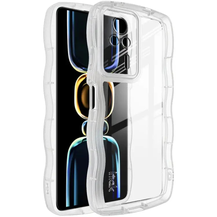 IMAK UX-8 Series Transparent Shockproof TPU Phone Case - For Xiaomi Redmi K60E 5G / Transparent - Xiaomi Accessories