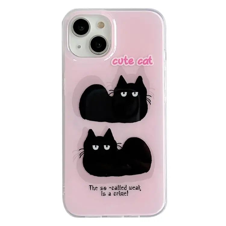 IMD Cute Animal Pattern Phone Case For iPhone 11 Pro Max For iPhone 11 Pro For iPhone 11 - For iPhone 11 / Cat