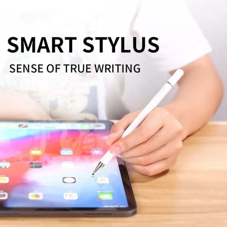 Imitation Porcelain 2 in 1 Mobile Phone Touch Screen Capacitive Pen for Apple / Huawei / Xiaomi / Samsung - Apple