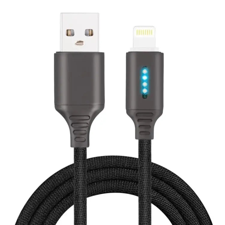 Intelligent automatic Power off charging Line for Zinc Alloy for luminous data Line of Apple running Lamp - black
