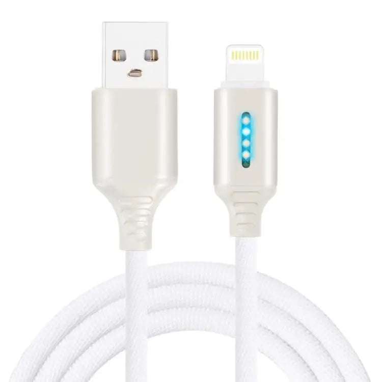 Intelligent automatic Power off charging Line for Zinc Alloy for luminous data Line of Apple running Lamp - white