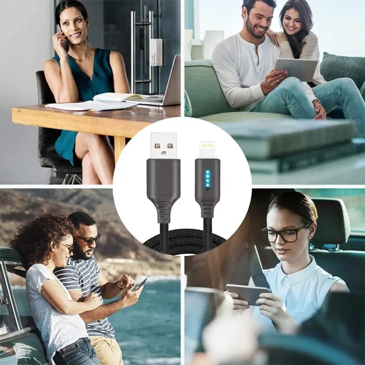 Intelligent automatic Power off charging Line for Zinc Alloy for luminous data Line of Apple running Lamp - Apple