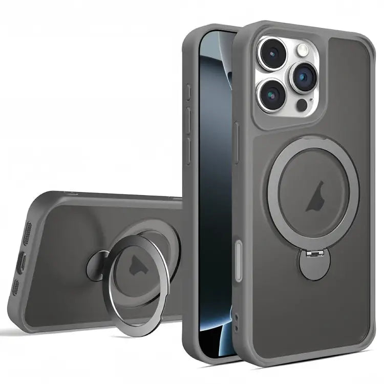 Invisible Fulcrum Holder MagSafe Phone Case - For iPhone 16 Pro / Grey