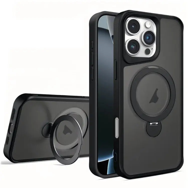 Invisible Fulcrum Holder MagSafe Phone Case - For iPhone 16 Pro Max / Black