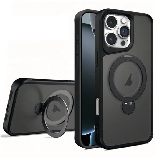 Invisible Fulcrum Holder MagSafe Phone Case - For iPhone 16 Pro Max / Black