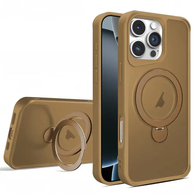 Invisible Fulcrum Holder MagSafe Phone Case - For iPhone 16 Pro Max / Gold