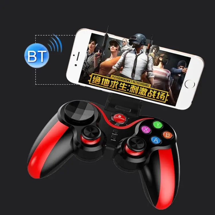 IOS Android Game Handle Bluetooth Direct Connection Handle PC TV Game Handle 013 Blue 013 Red