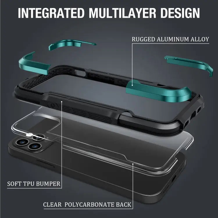 iPAKY Thunder Series Aluminum alloy Shockproof Protective Case For iPhone 12 For iPhone 12 Pro For iPhone 12 Pro Max