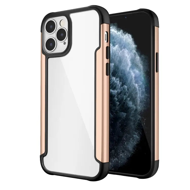 Iron Man Series Metal PC + TPU Protective Case For iPhone 12 mini For iPhone 12 / 12 Pro For iPhone 12 Pro Max