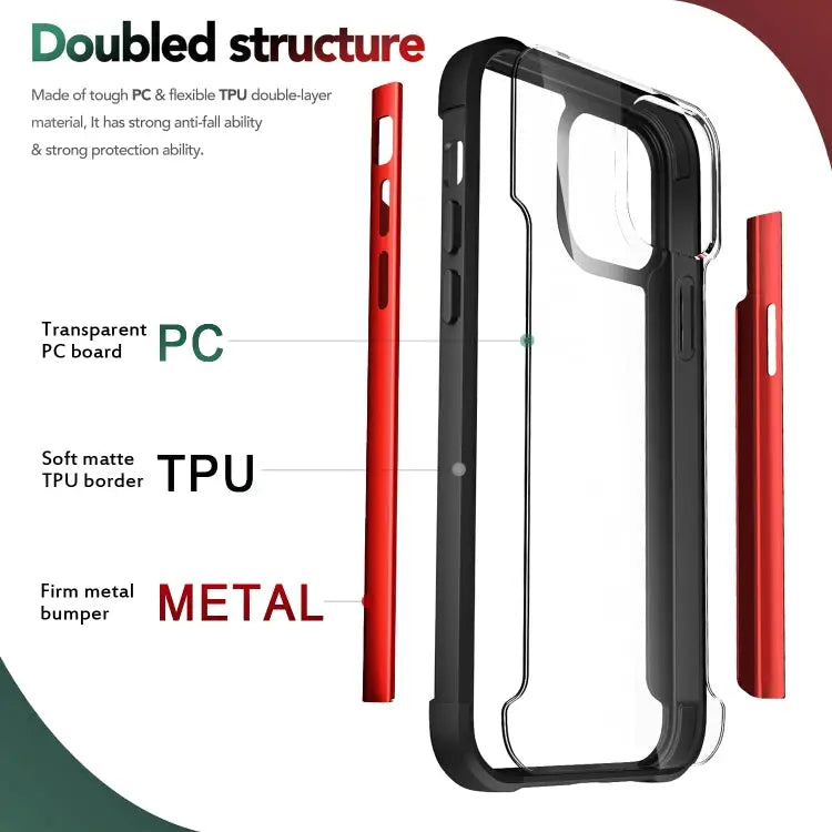 Iron Man Series Metal PC + TPU Protective Case For iPhone 12 mini For iPhone 12 / 12 Pro For iPhone 12 Pro Max - Apple