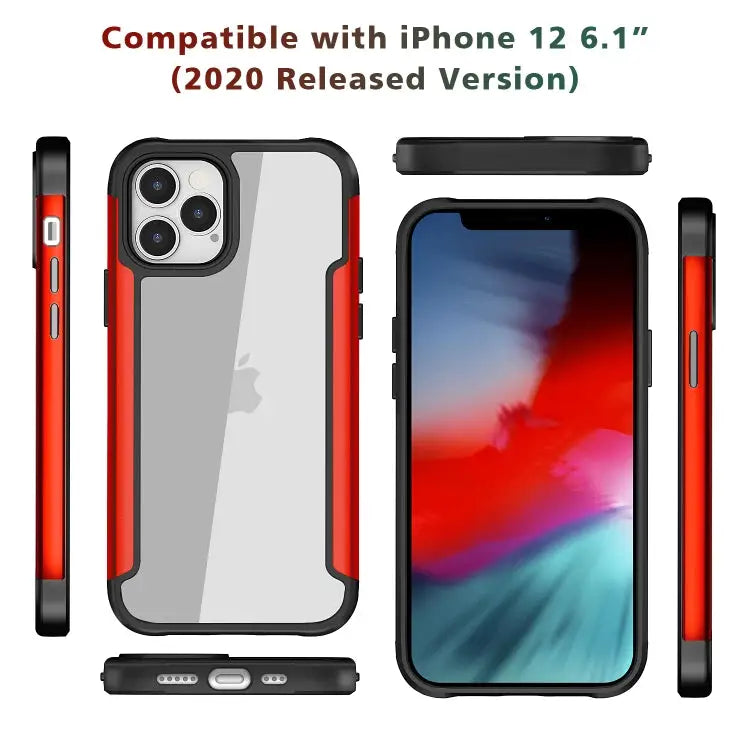 Iron Man Series Metal PC + TPU Protective Case For iPhone 12 mini For iPhone 12 / 12 Pro For iPhone 12 Pro Max