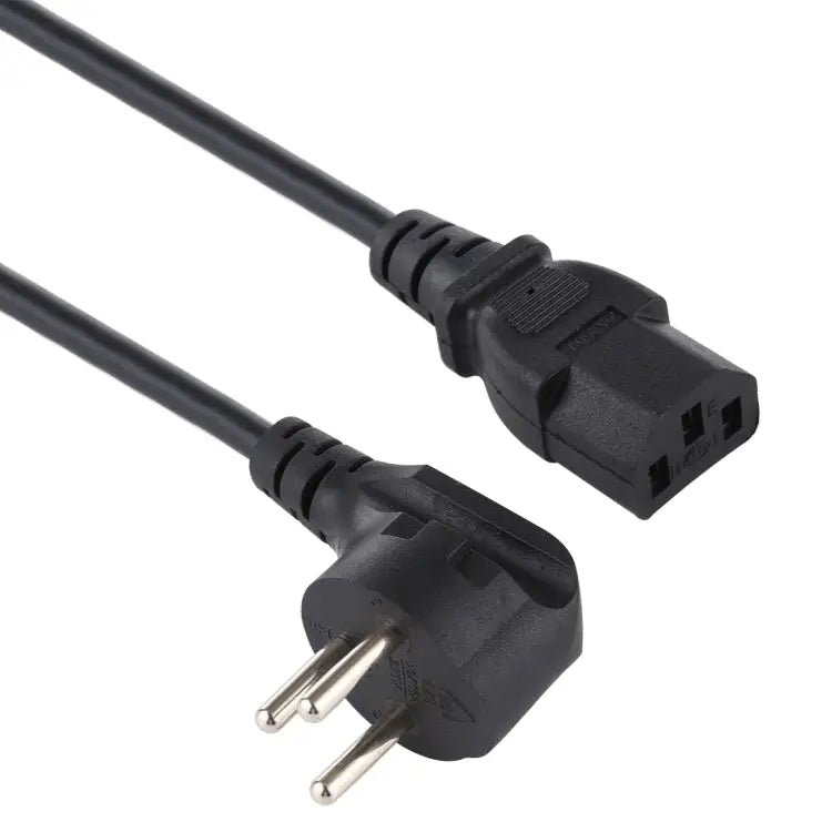 Israel Plug to Three Holes Desktop PC Power Cord Cable Length: 1.8m 1.8m - 1.8m