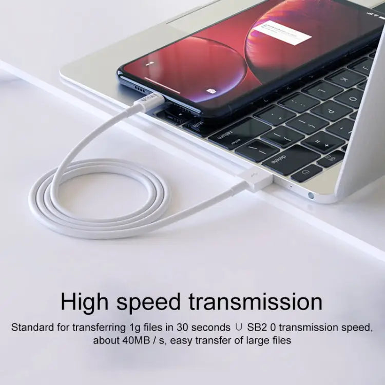 IVON CA70 8 Pin Fast Charging Data Cable Length: 1m - 8 Pin, Length: 1m