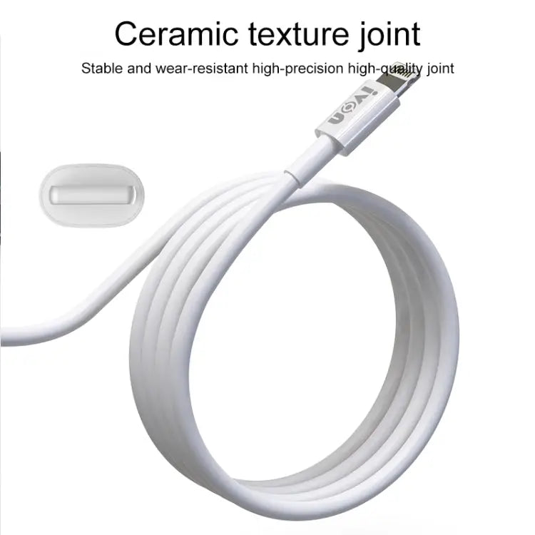 IVON CA70 8 Pin Fast Charging Data Cable Length: 1m - 8 Pin, Length: 1m