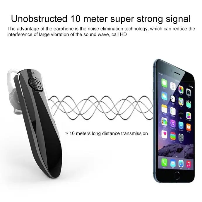 J10 Bluetooth 4.1 Universal Mini Wireless Sport Vehicle Stereo Music Bluetooth Headset - Gold