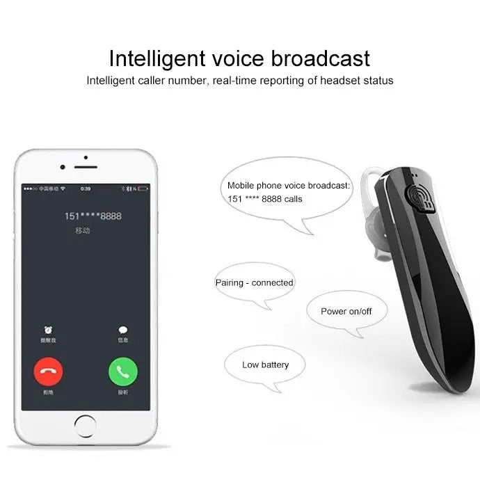 J10 Bluetooth 4.1 Universal Mini Wireless Sport Vehicle Stereo Music Bluetooth Headset - Gold