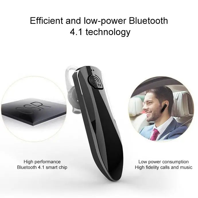J10 Bluetooth 4.1 Universal Mini Wireless Sport Vehicle Stereo Music Bluetooth Headset - Gold