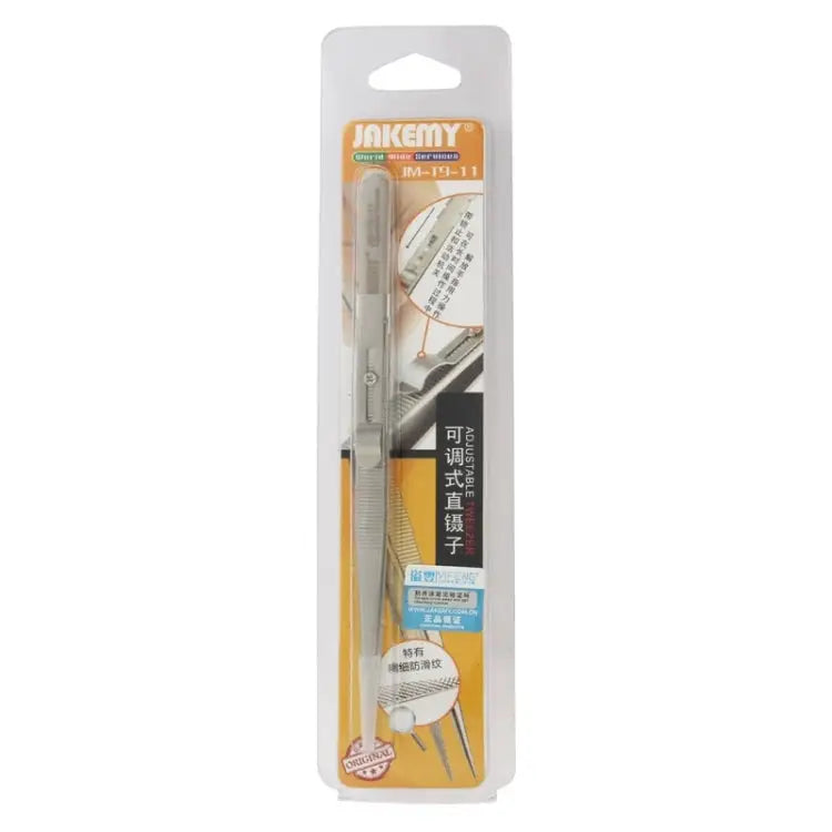 JAKEMY JM-T9-11 Adjustable Straight Tweezers - JM-T9-11