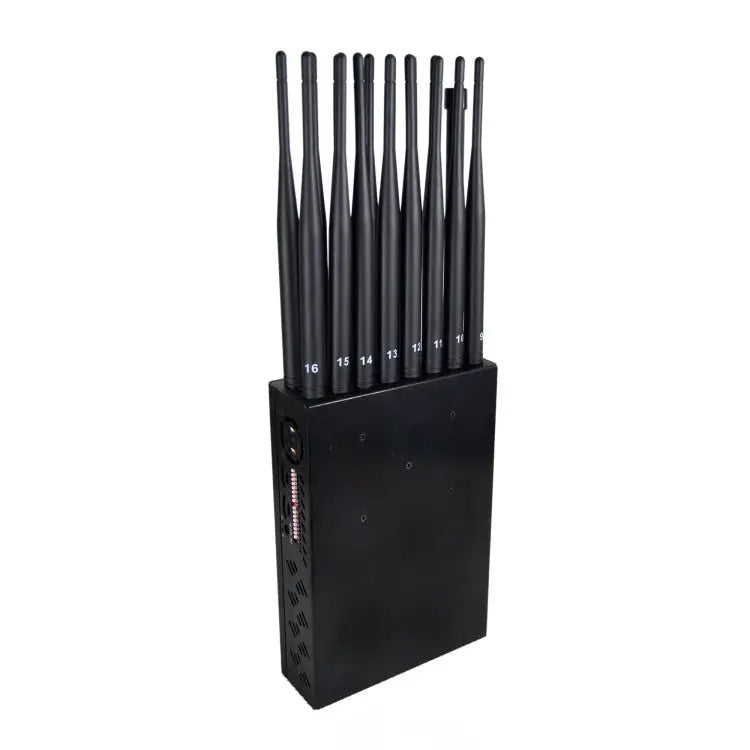 JAX-121A-16 5G/2G/3G/4G/WIFI/GPS/LOJACK 16 Antennas Mobile Signal Jammer - JAX-121A-16