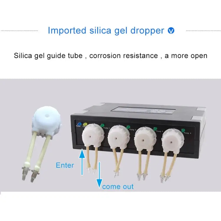 Jebao DP-2 4W Auto Dosing Pump Peristalsis Pump 2-Channel Dosing Aquarium Tank Coral Reef Automatic Feeder Liquid