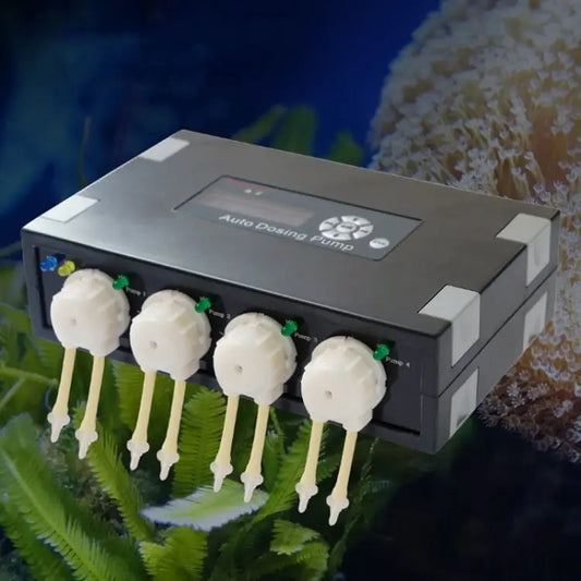 Jebao DP-4 7.5W Auto Dosing Pump Peristalsis Pump 4-Channel Dosing Aquarium Tank Coral Reef Automatic Feeder Liquid