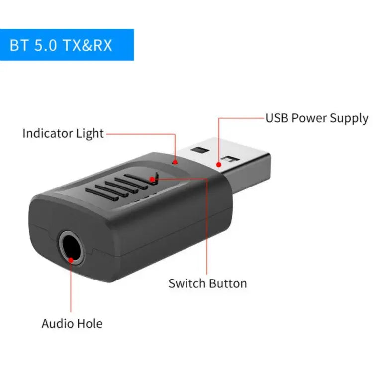 JEDX-M135 USB5.0 4 in 1 Bluetooth Audio Receiver Transmitter 4 in 1 - 4 in 1