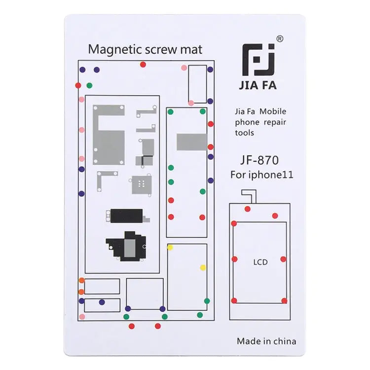 JIAFA JF-870 Magnetic Pad Screw Board for iPhone 11 - For 11