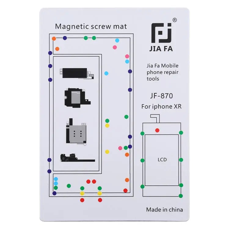JIAFA JF-870 Magnetic Pad Screw Board for iPhone XR - For iPhone XR