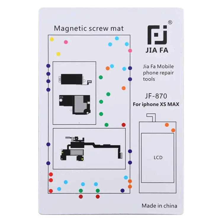 JIAFA JF-870 Magnetic Pad Screw Board for iPhone XS Max - For iPhone XS Max