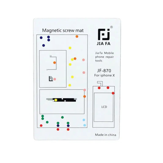JIAFA Magnetic Screws Mat for iPhone X - For X