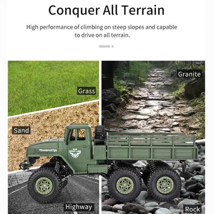 JJR/C 1:18 2.4Ghz 4 Channel Remote Control Dongfeng 8 Six-wheeled Armor Truck Vehicle Toy Dongfeng 8 (Green) Dongfeng 8