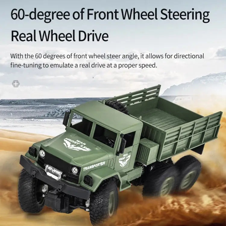 JJR/C 1:18 2.4Ghz 4 Channel Remote Control Dongfeng 8 Six-wheeled Armor Truck Vehicle Toy Dongfeng 8 (Green) Dongfeng 8